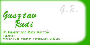 gusztav rudi business card